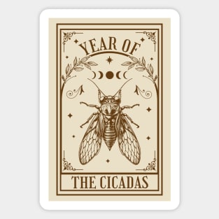 Year of the Cicadas 2024 - Tarot Card - Brood XIX Brood XIII Magnet